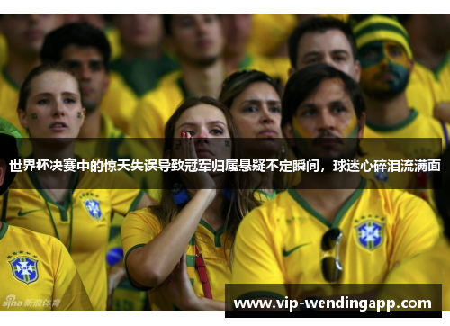 世界杯决赛中的惊天失误导致冠军归属悬疑不定瞬间，球迷心碎泪流满面