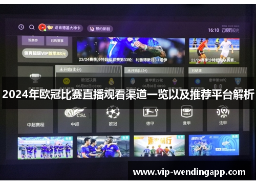 2024年欧冠比赛直播观看渠道一览以及推荐平台解析 2024年欧冠比赛直播观看渠道一览以及推荐平台解析