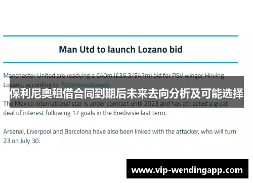 保利尼奥租借合同到期后未来去向分析及可能选择