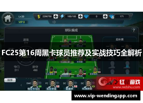FC25第16周黑卡球员推荐及实战技巧全解析